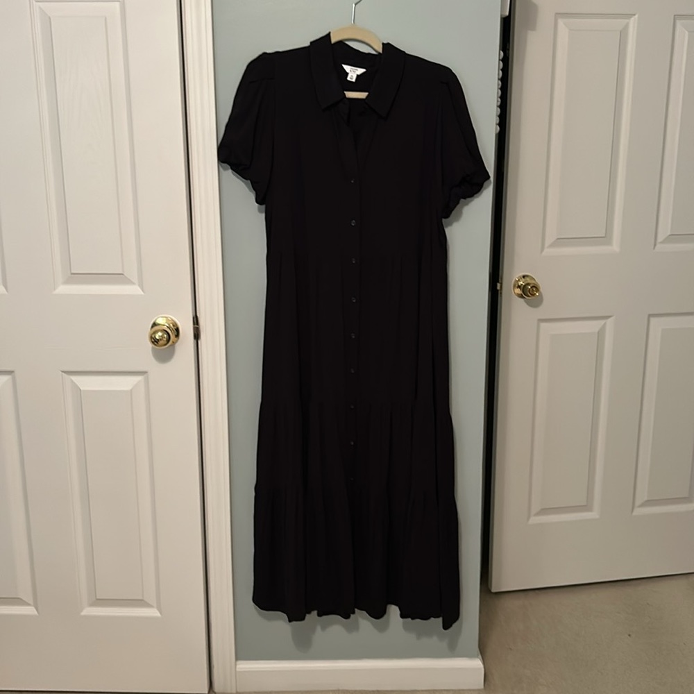Black maxi dress
